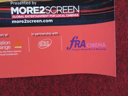 LA TRAVIATA LIVE NATIONAL OPERA DE PARIS UK QUAD (30"x 40") ROLLED POSTER 2014 - Rendezvous Cinema