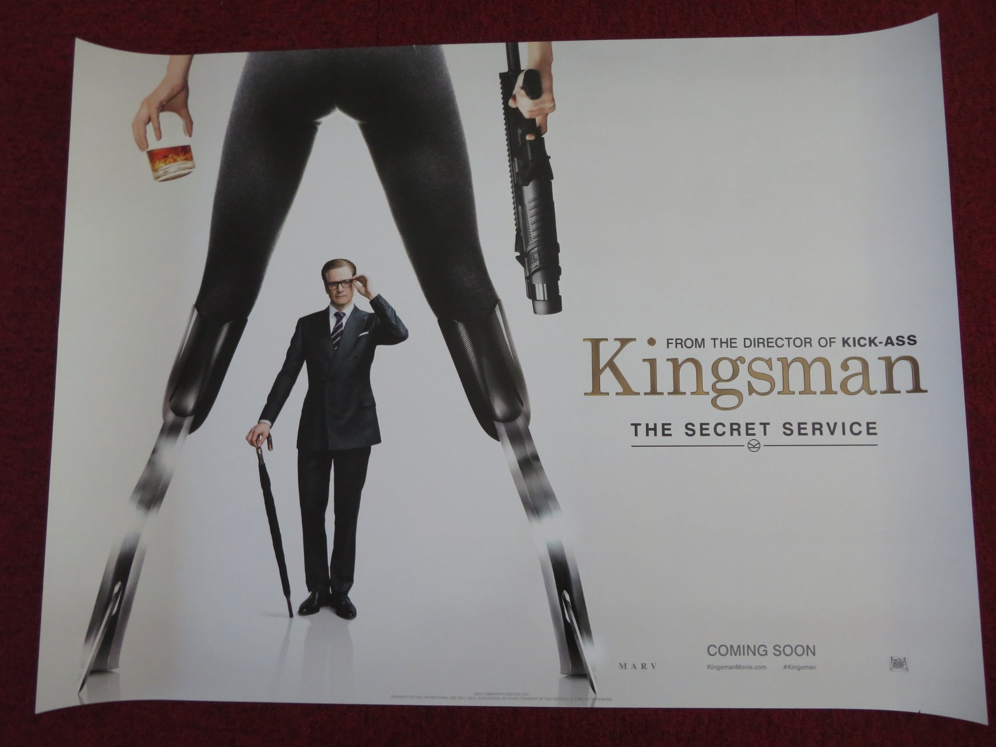 KINGSMAN: THE SECRET SERVICE - B UK QUAD (30"x 40") ROLLED POSTER T EGERTON 2014 - Rendezvous Cinema