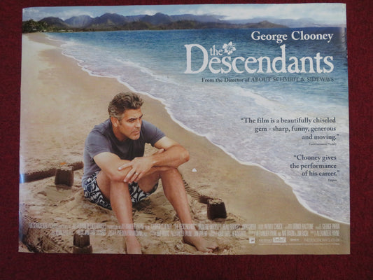 THE DESCENDANTS UK QUAD (30"x 40") ROLLED POSTER GEORGE CLOONEY S. WOODLEY 2011 - Rendezvous Cinema