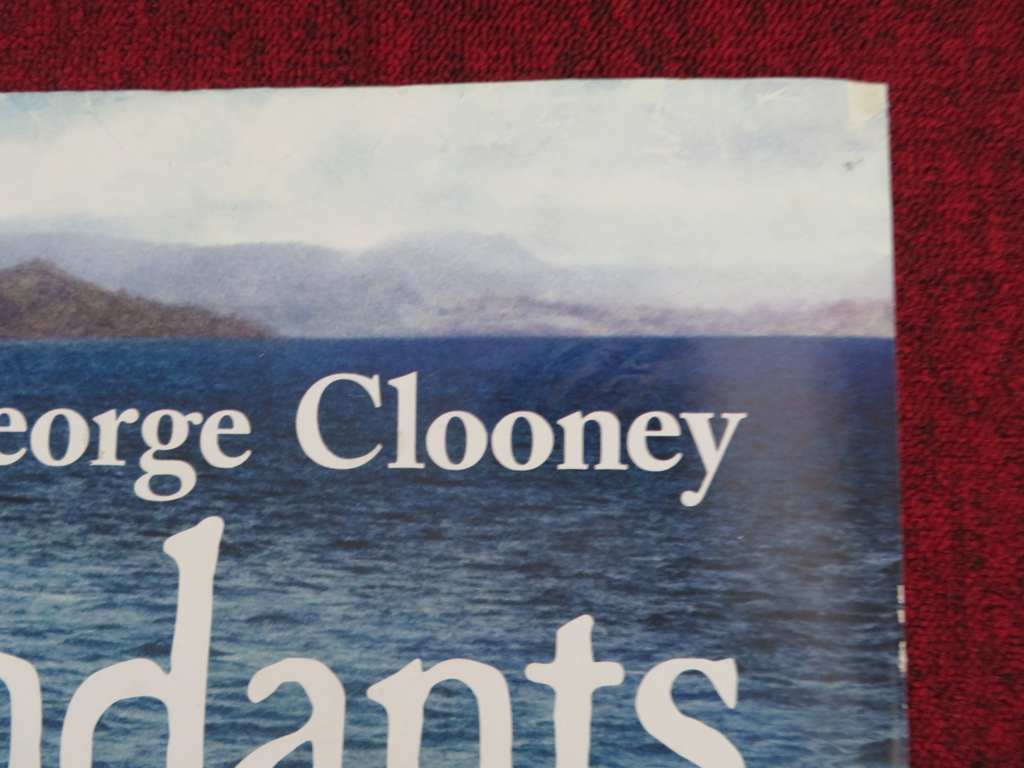 THE DESCENDANTS UK QUAD (30"x 40") ROLLED POSTER GEORGE CLOONEY S. WOODLEY 2011 - Rendezvous Cinema