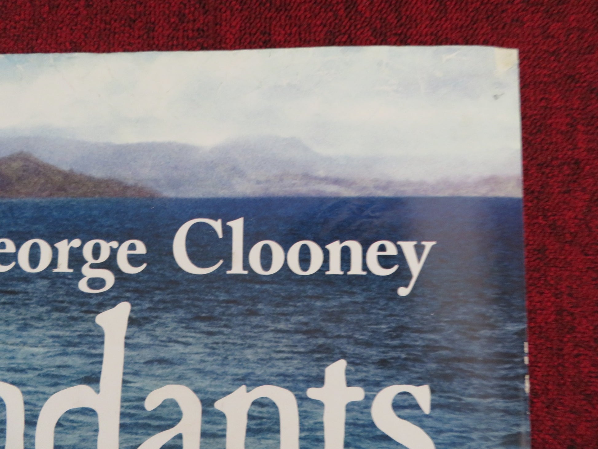 THE DESCENDANTS UK QUAD (30"x 40") ROLLED POSTER GEORGE CLOONEY S. WOODLEY 2011 - Rendezvous Cinema