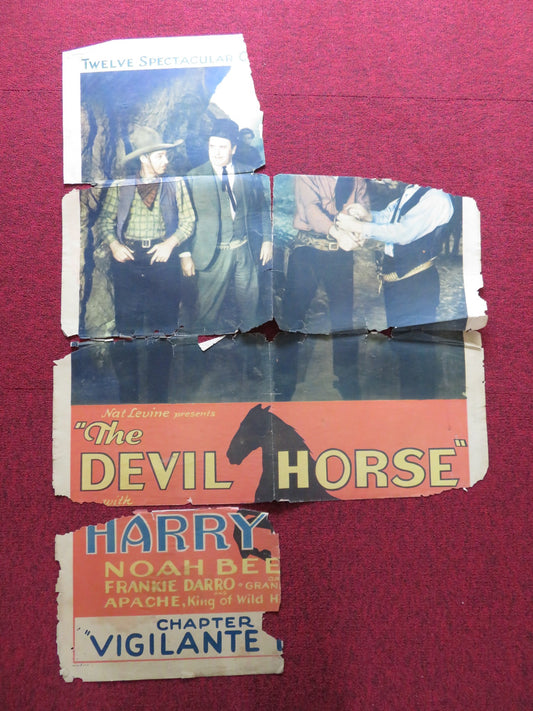 THE DEVIL HORSE FOLDED US ONE SHEET POSTER HARRY CAREY NOAH BEERY F. DARRO 1932
