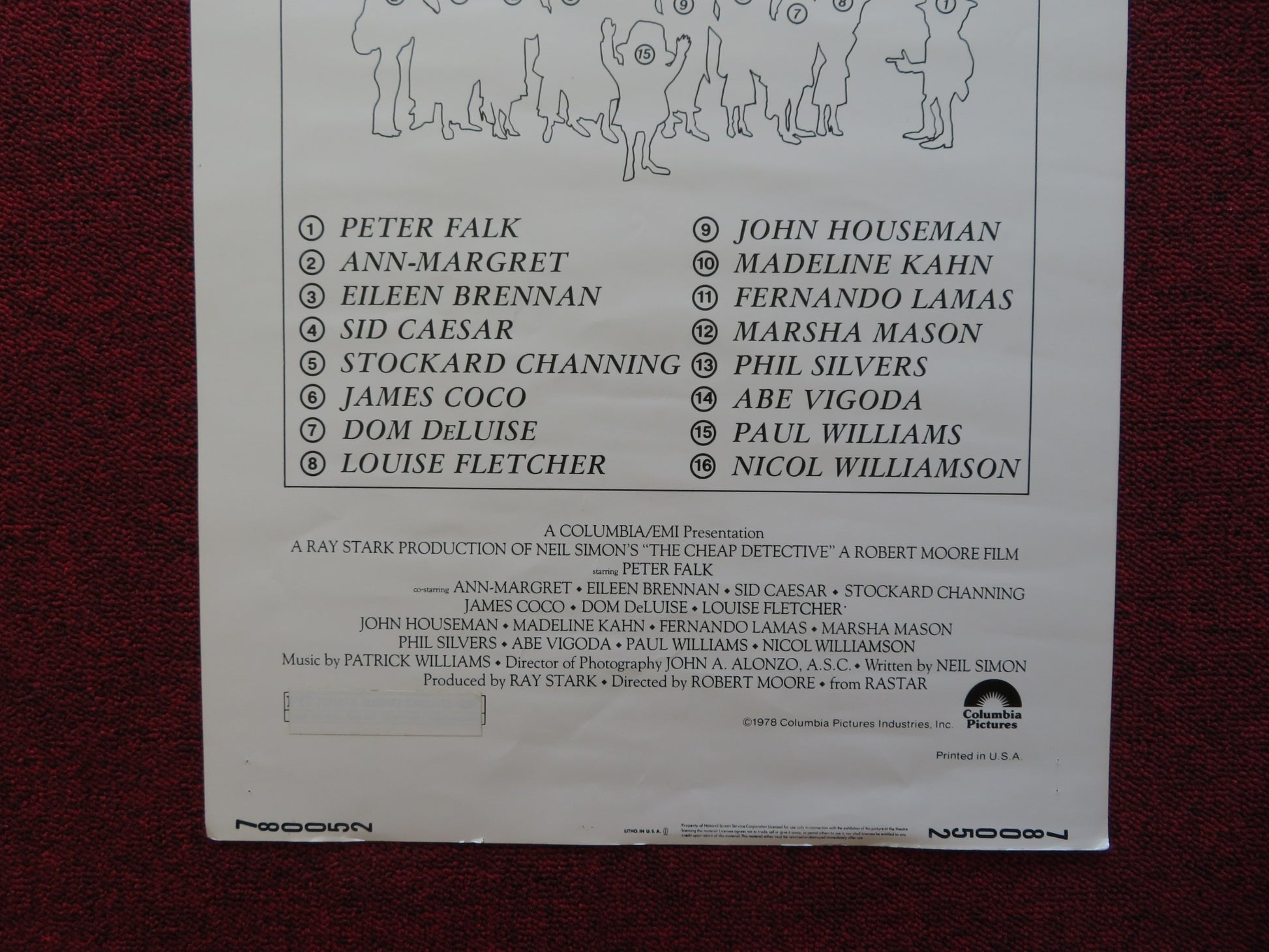 THE CHEAP DETECTIVE US INSERT (14"x 36") POSTER PETER FALK SID CAESAR 1978 - Rendezvous Cinema