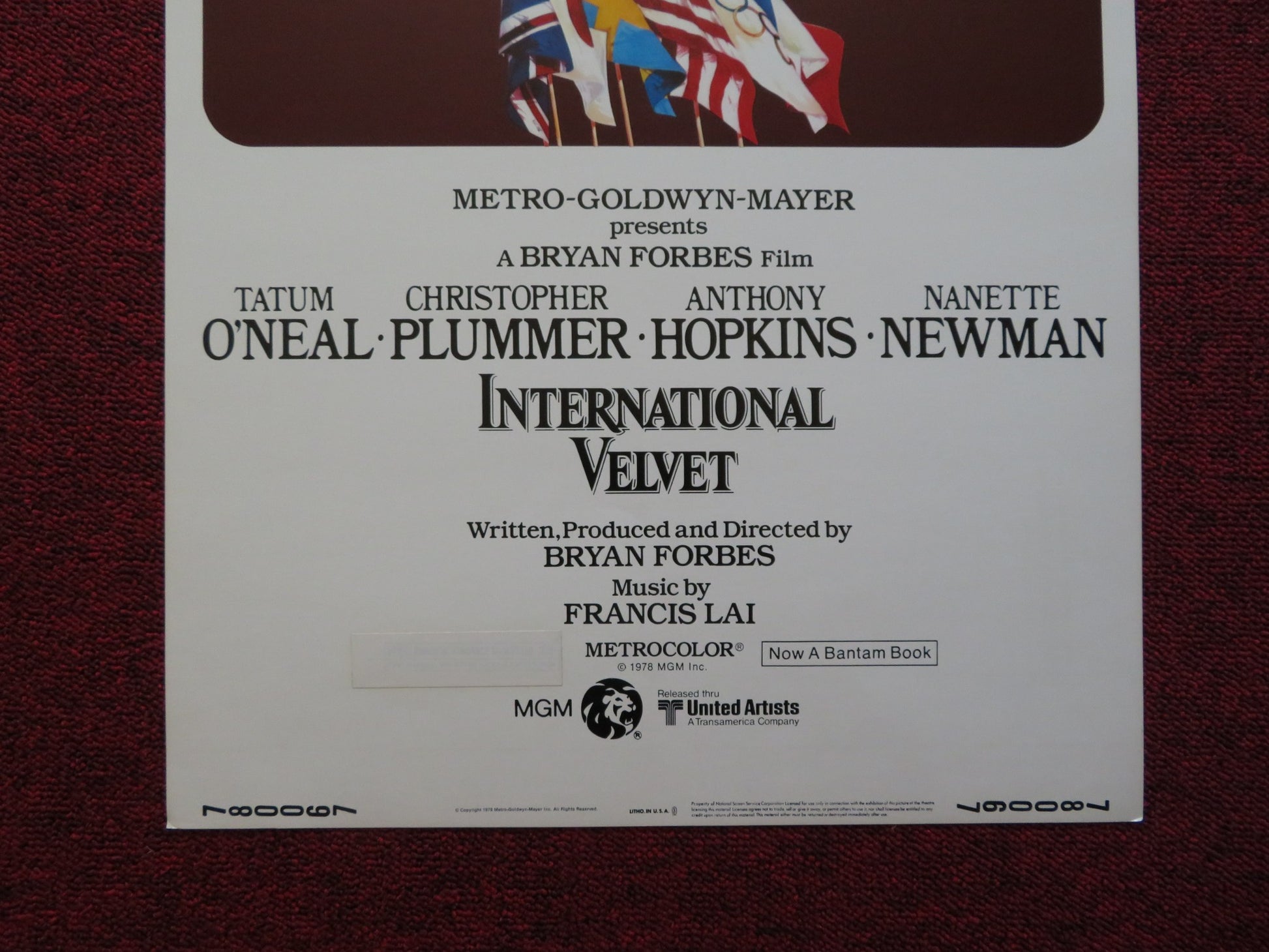 INTERNATIONAL VELVET US INSERT (14"x 36") POSTER CHRISTOPHER PLUMMER 1978 - Rendezvous Cinema