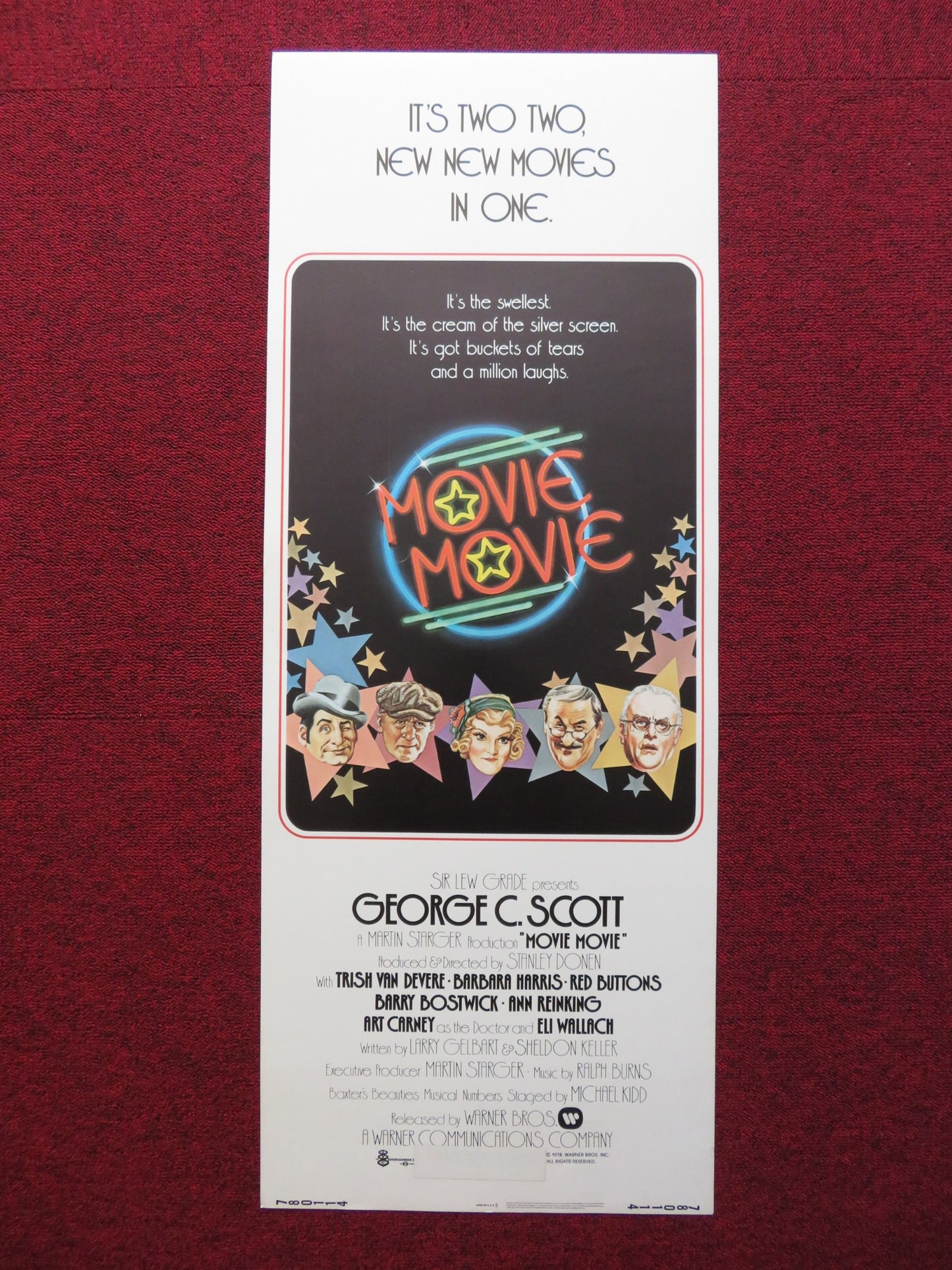 MOVIE MOVIE US INSERT (14"x 36") POSTER GEORGE C.SCOTT ART CARNEY 1978 - Rendezvous Cinema