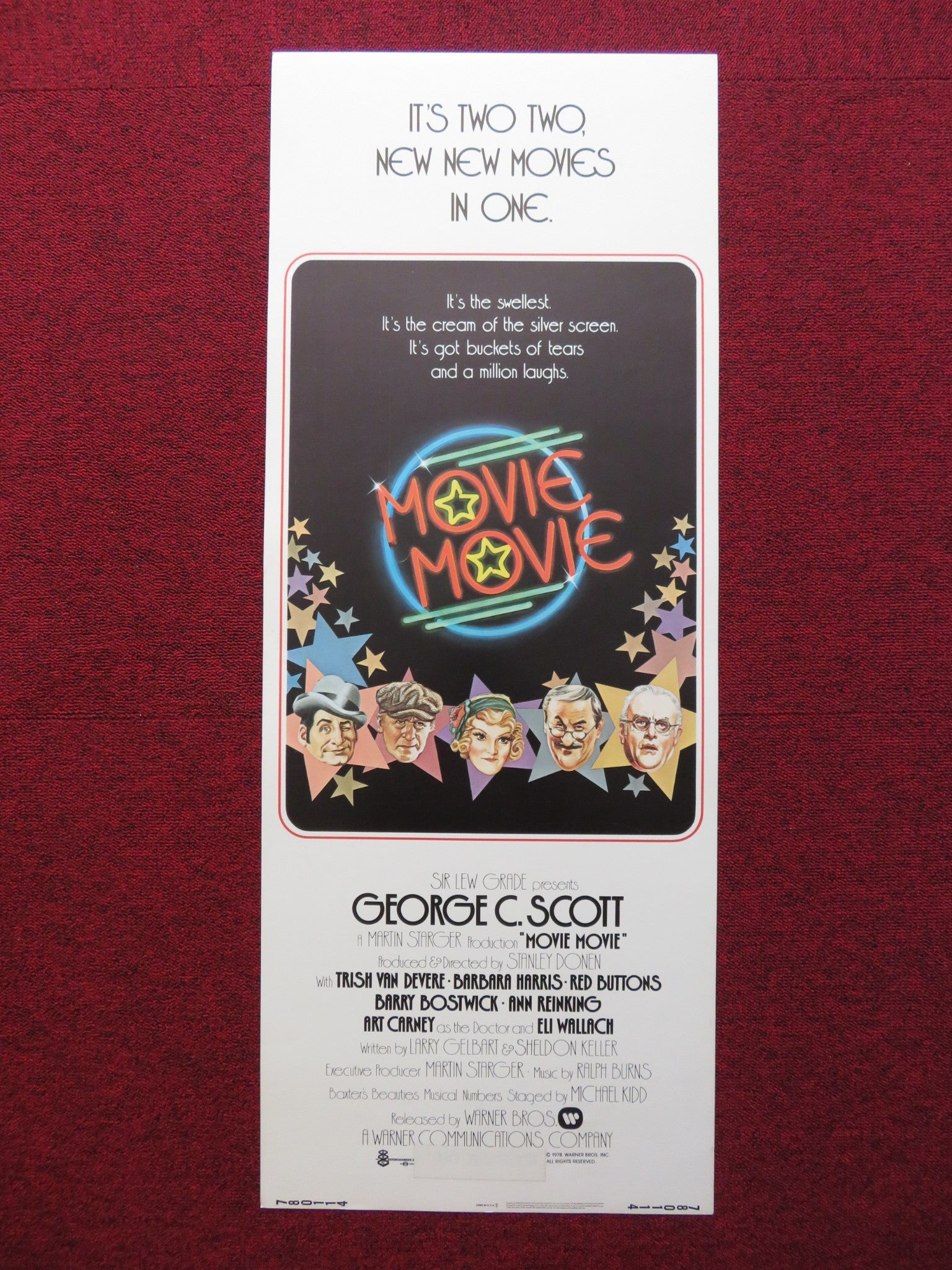 MOVIE MOVIE US INSERT (14"x 36") POSTER GEORGE C.SCOTT ART CARNEY 1978 - Rendezvous Cinema