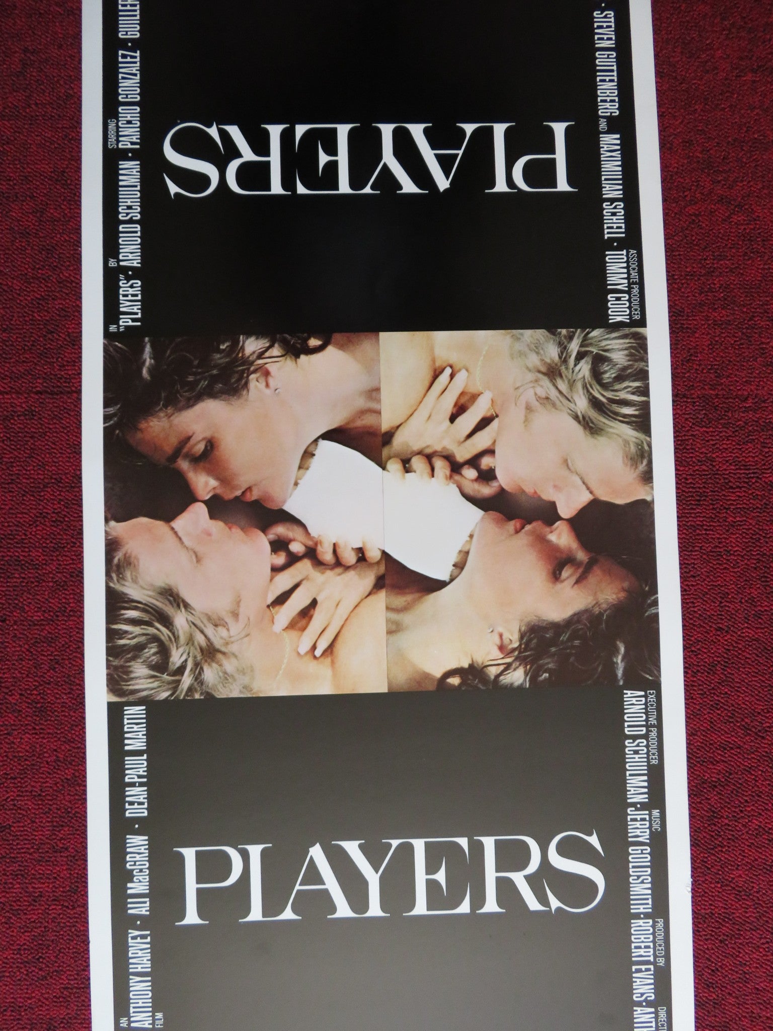 PLAYERS US INSERT (14"x 36") POSTER ARNOLD SCHULMAN PANCHO GONZALEZ 1979 - Rendezvous Cinema