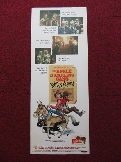 THE APPLE DUMPLING GANG RIDES AGAIN US INSERT (14"x 36") POSTER DISNEY T.CONWAY - Rendezvous Cinema