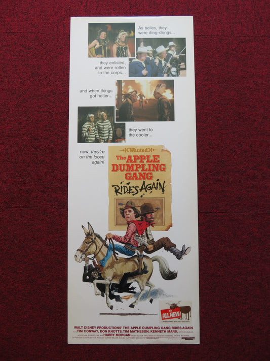 THE APPLE DUMPLING GANG RIDES AGAIN US INSERT (14"x 36") POSTER DISNEY T.CONWAY - Rendezvous Cinema