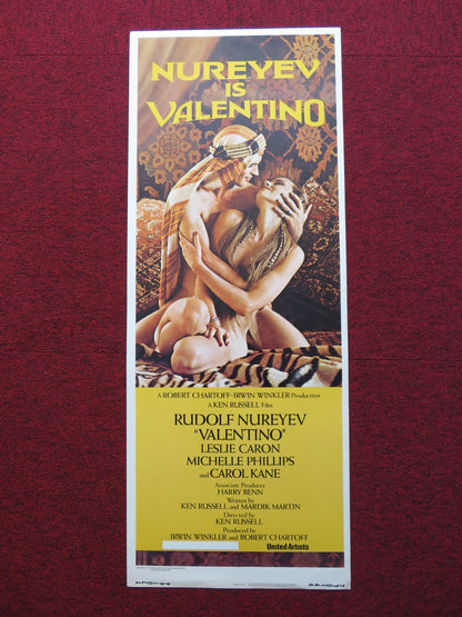 VALENTINO US INSERT (14"x 36") POSTER RUDOLF NUREYEV LESLIE CARON 1977 - Rendezvous Cinema
