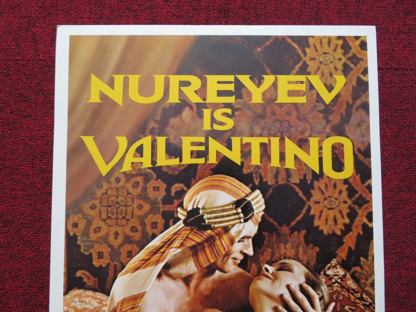 VALENTINO US INSERT (14"x 36") POSTER RUDOLF NUREYEV LESLIE CARON 1977 - Rendezvous Cinema
