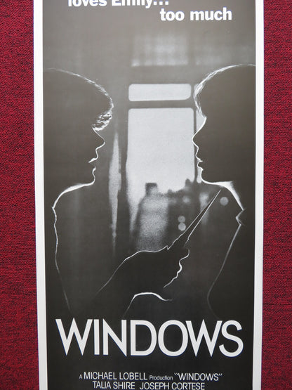 WINDOWS STYLE A US INSERT (14"x 36") POSTER TALIA SHIRE JOSEPH CORTESE 1980 - Rendezvous Cinema