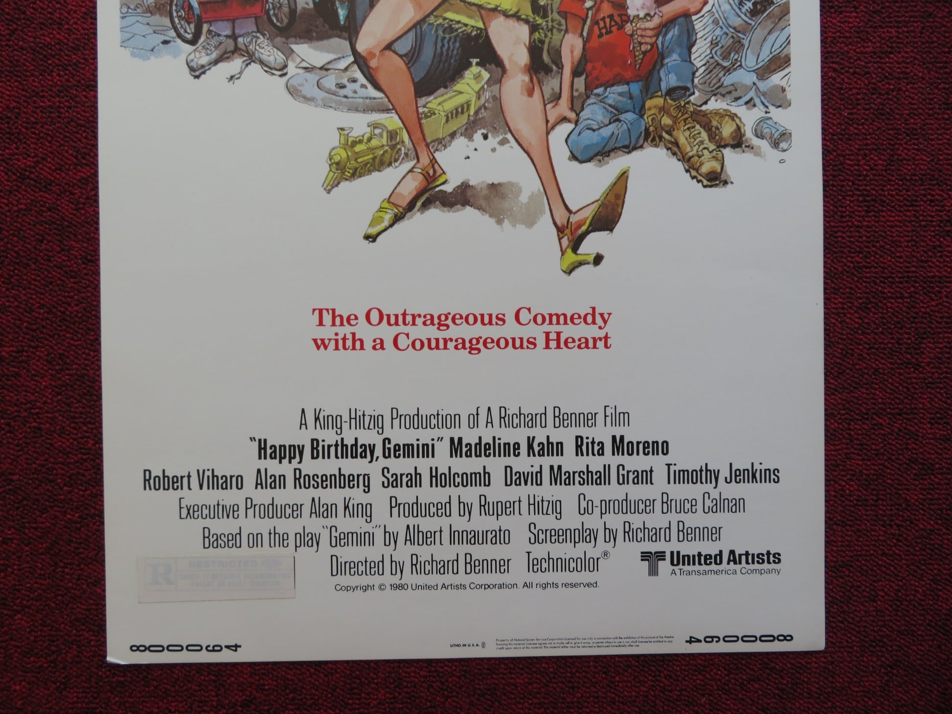 HAPPY BIRTHDAY, GEMINI US INSERT (14"x 36") POSTER MADALINE KAHN R. MORENO 1980 - Rendezvous Cinema