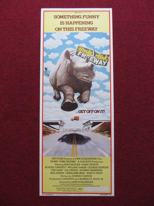 HONKY TONK FREEWAY US INSERT (14"x 36") POSTER DISNEY BEAU BRIDGES 1981 - Rendezvous Cinema