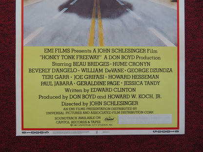 HONKY TONK FREEWAY US INSERT (14"x 36") POSTER DISNEY BEAU BRIDGES 1981 - Rendezvous Cinema