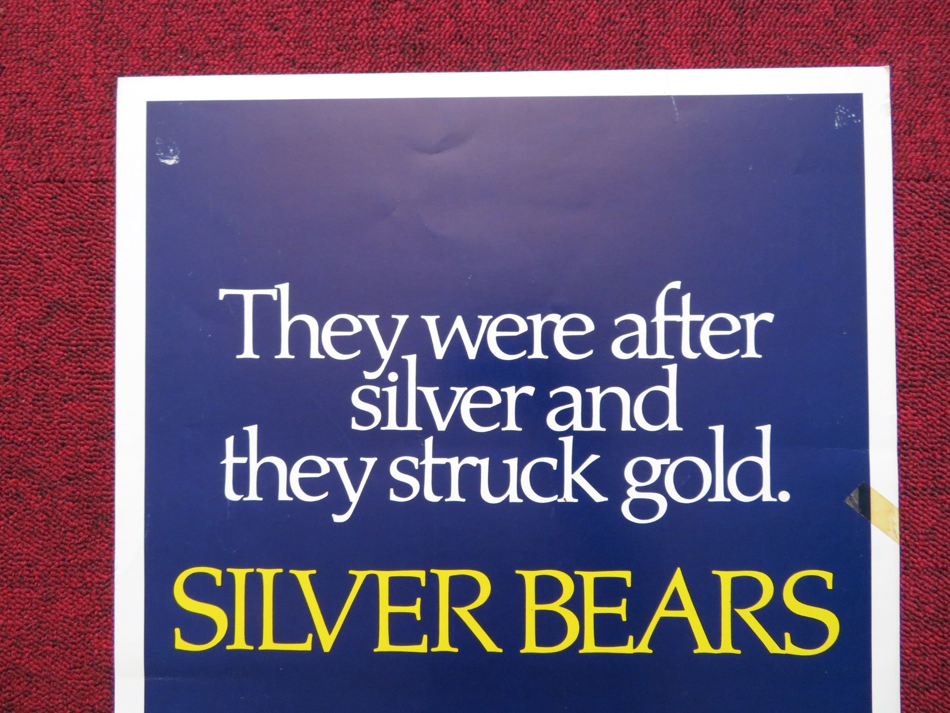 SILVER BEARS US INSERT (14"x 36") POSTER MICHAEL CAINE CYBILL SHEPHERD 1977 - Rendezvous Cinema