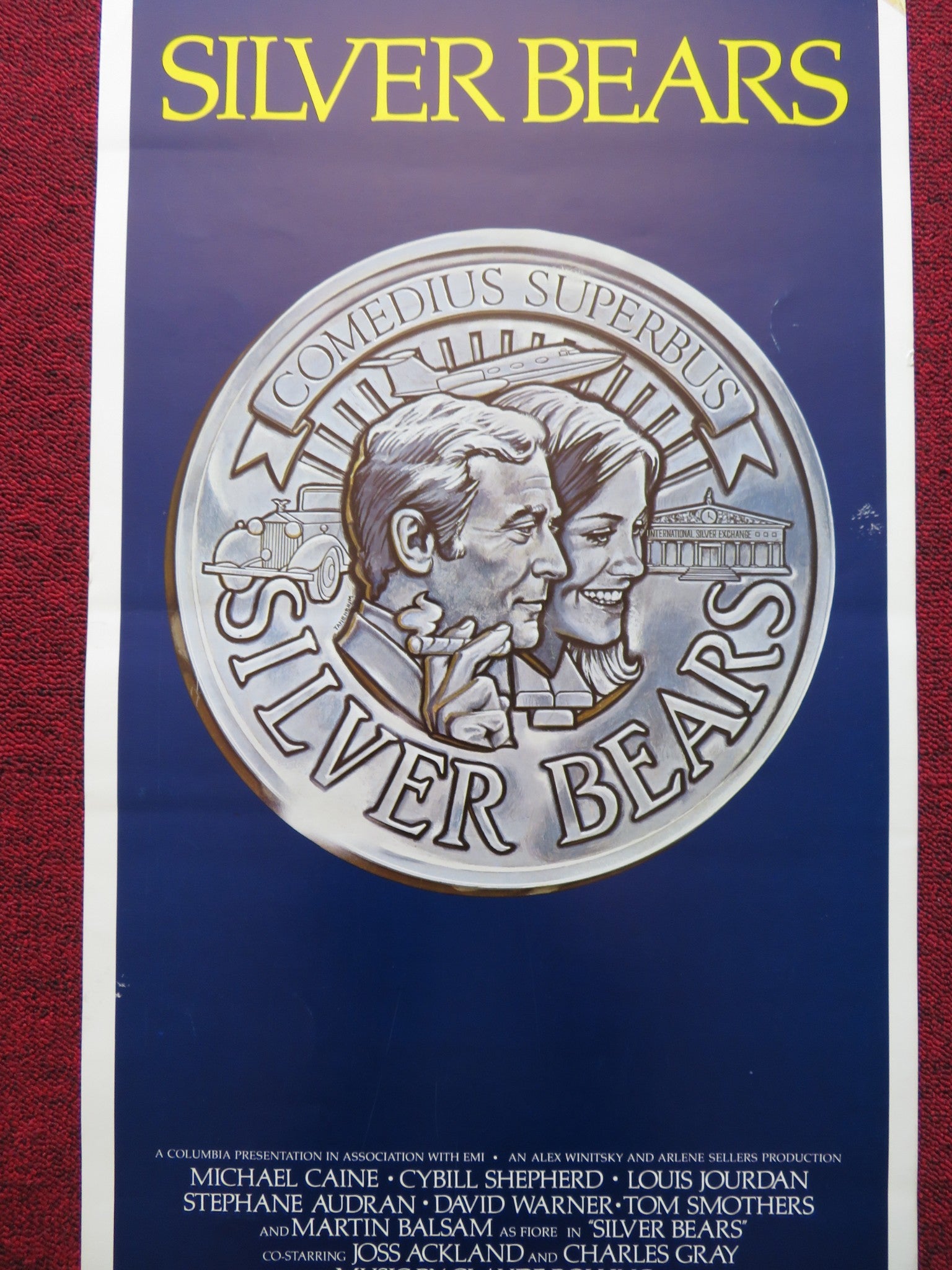 SILVER BEARS US INSERT (14"x 36") POSTER MICHAEL CAINE CYBILL SHEPHERD 1977 - Rendezvous Cinema
