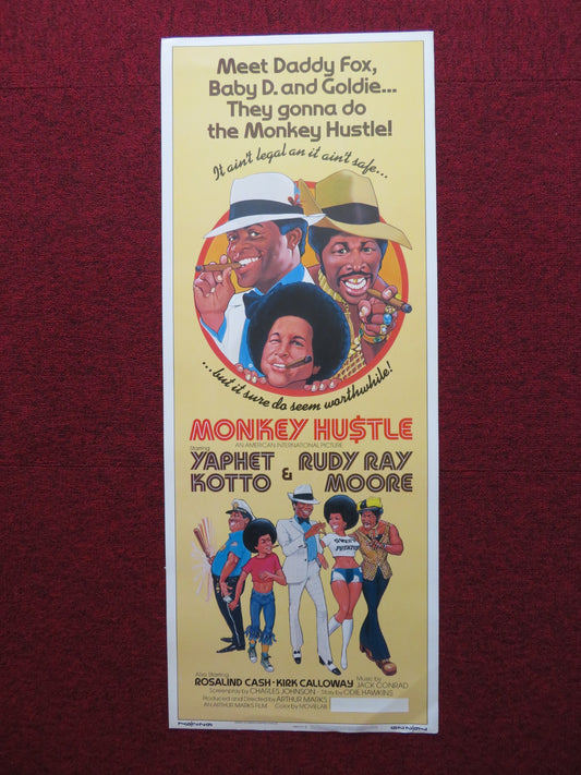 MONKEY HUSTLE US INSERT (14"x 36") POSTER YAHET KOTTO RUDY RAY MOORE 1979 - Rendezvous Cinema