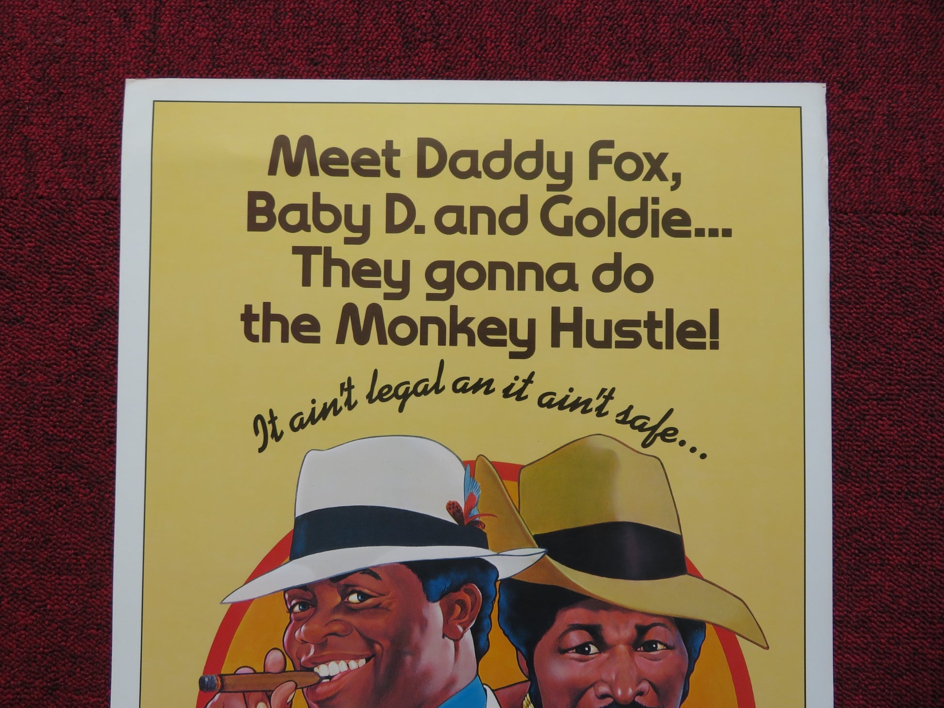 MONKEY HUSTLE US INSERT (14"x 36") POSTER YAHET KOTTO RUDY RAY MOORE 1979 - Rendezvous Cinema