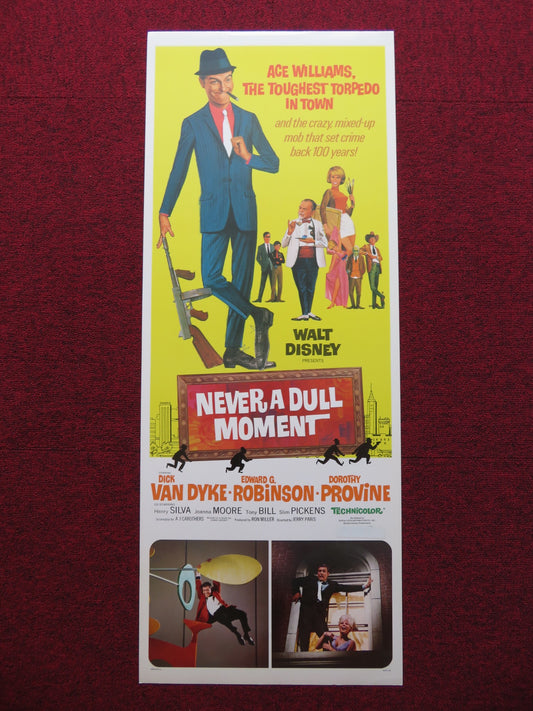 NEVER A DULL MOMENT US INSERT (14"x 36") POSTER DISNEY DICK VAN DYKE 1977 - Rendezvous Cinema