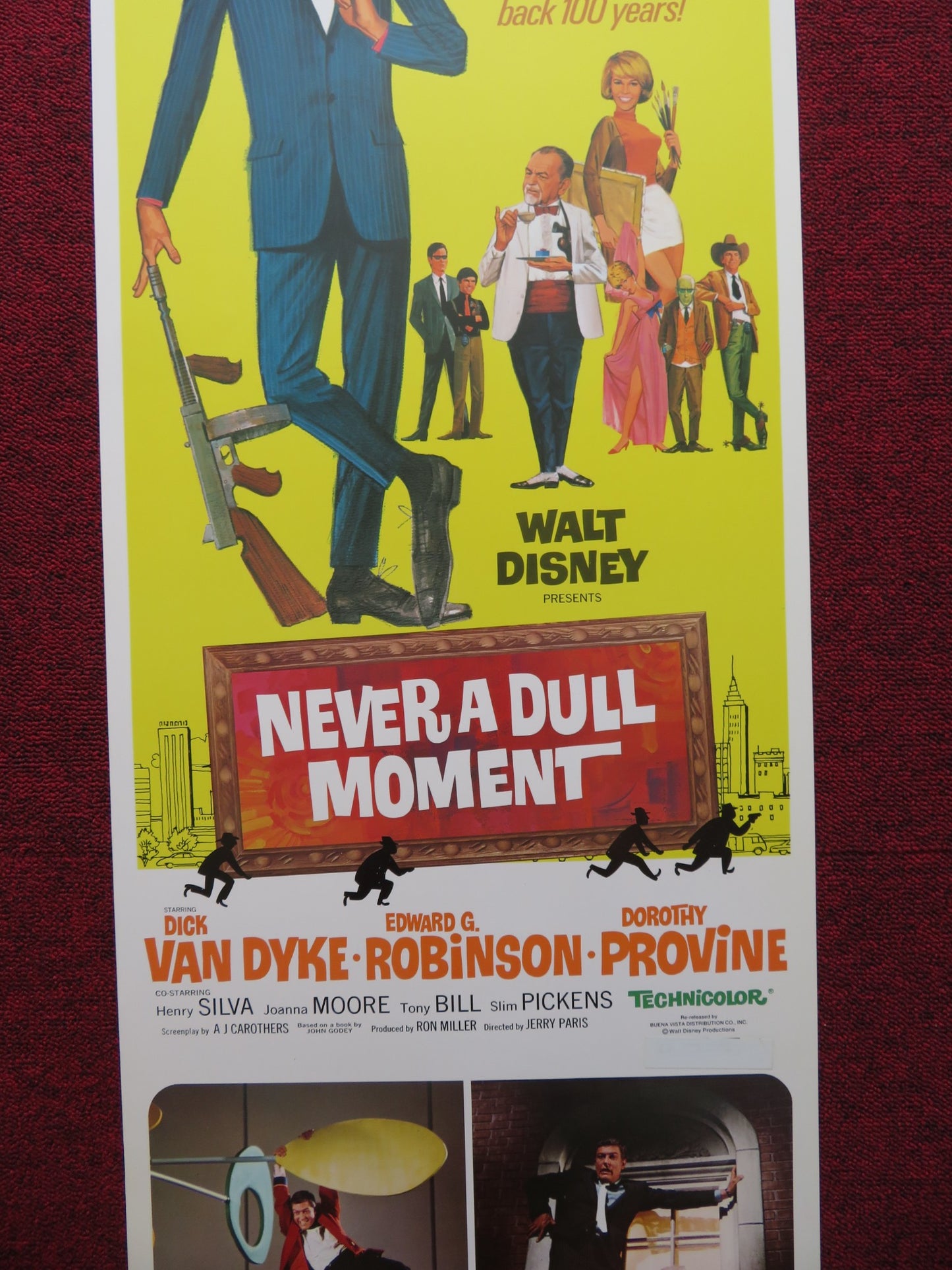 NEVER A DULL MOMENT US INSERT (14"x 36") POSTER DISNEY DICK VAN DYKE 1977 - Rendezvous Cinema