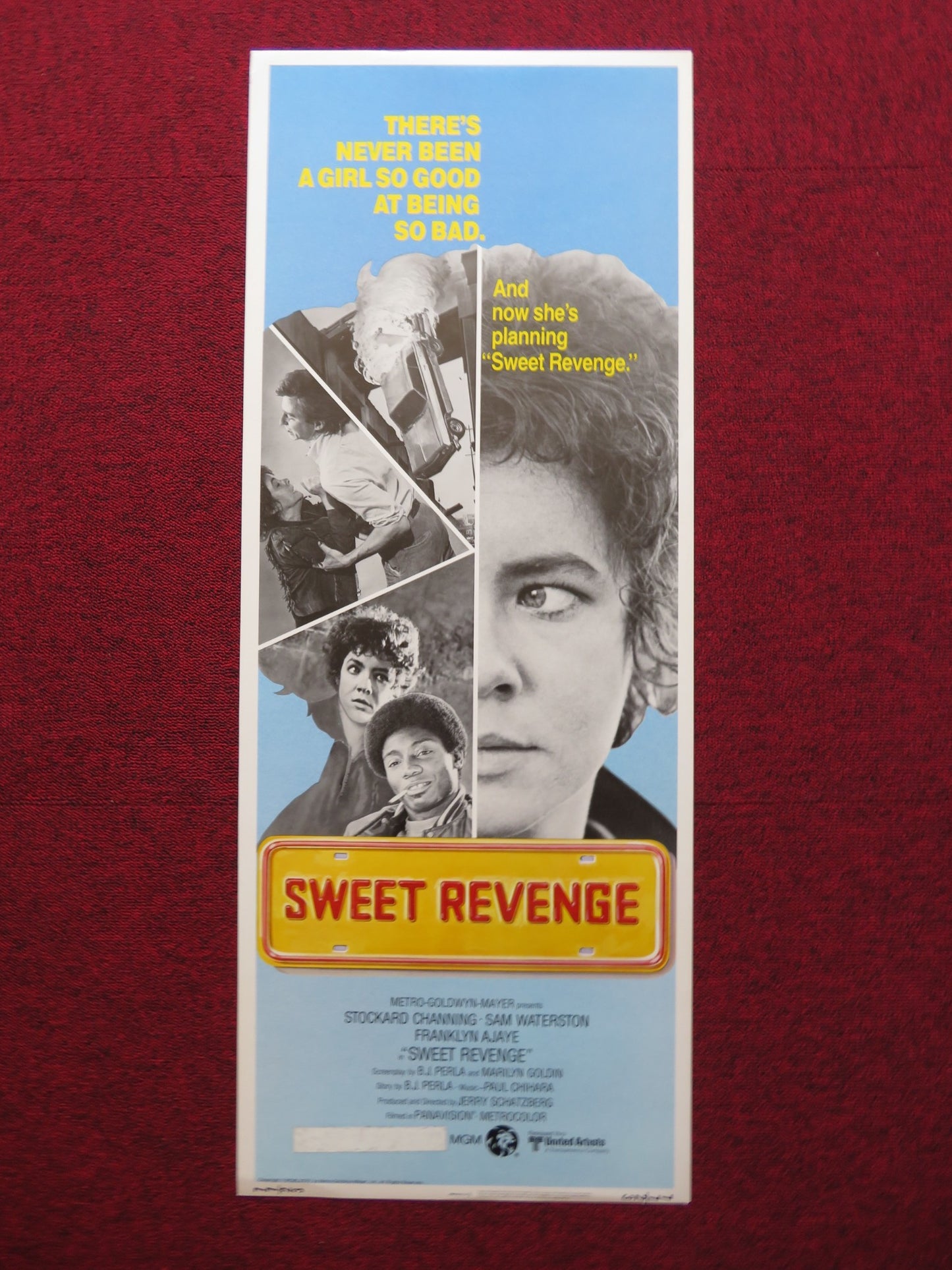 SWEET REVENGE US INSERT (14"x 36") POSTER STOCKARD CHANNING SAM WATERSTON 1977 - Rendezvous Cinema