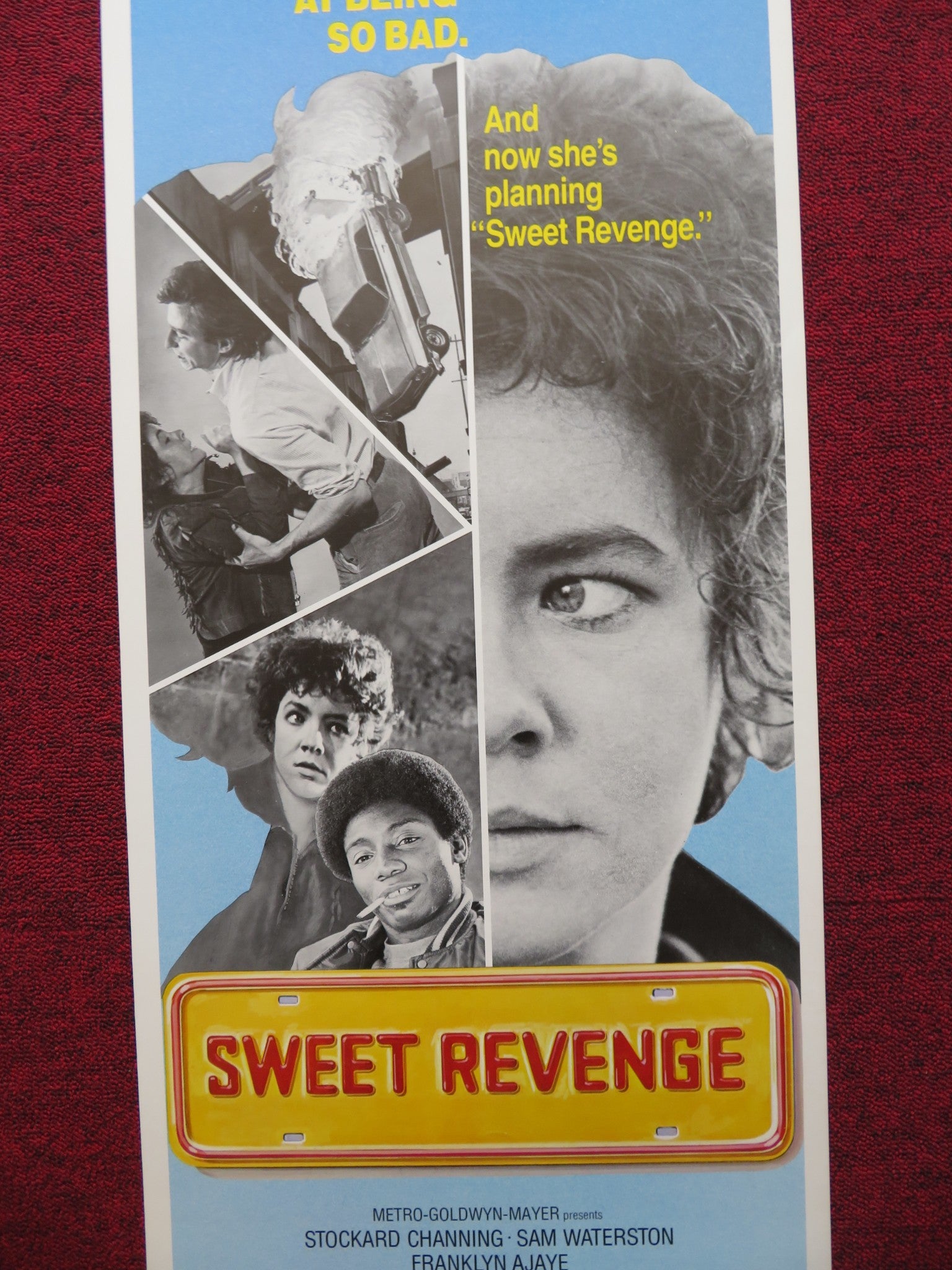 SWEET REVENGE US INSERT (14"x 36") POSTER STOCKARD CHANNING SAM WATERSTON 1977 - Rendezvous Cinema