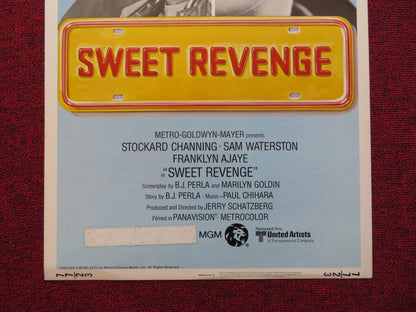 SWEET REVENGE US INSERT (14"x 36") POSTER STOCKARD CHANNING SAM WATERSTON 1977 - Rendezvous Cinema