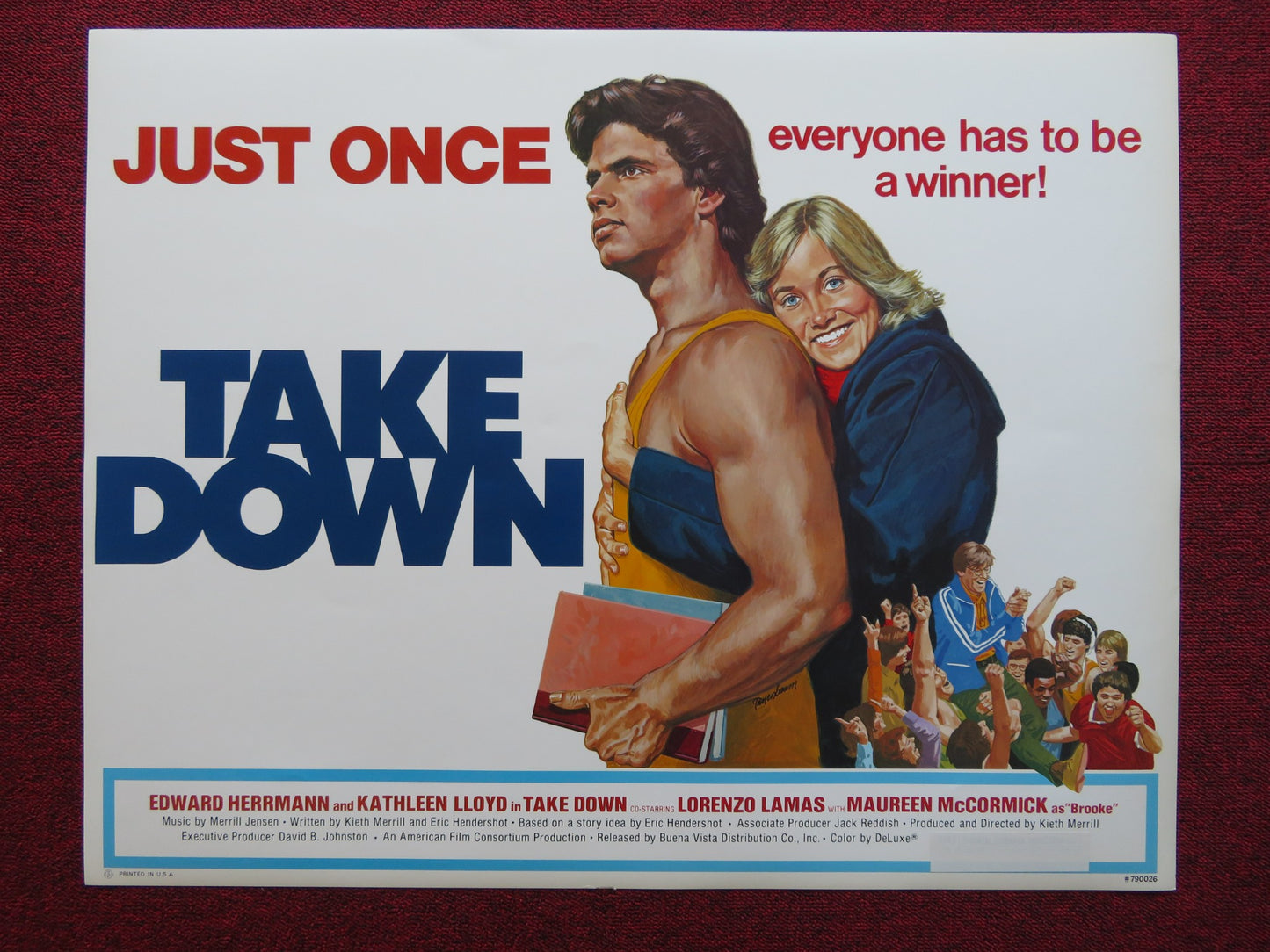 TAKE DOWN US HALF SHEET (22"x 28") POSTER EDWARD HERRMANN KATHLEEN LLOYD 1979 - Rendezvous Cinema