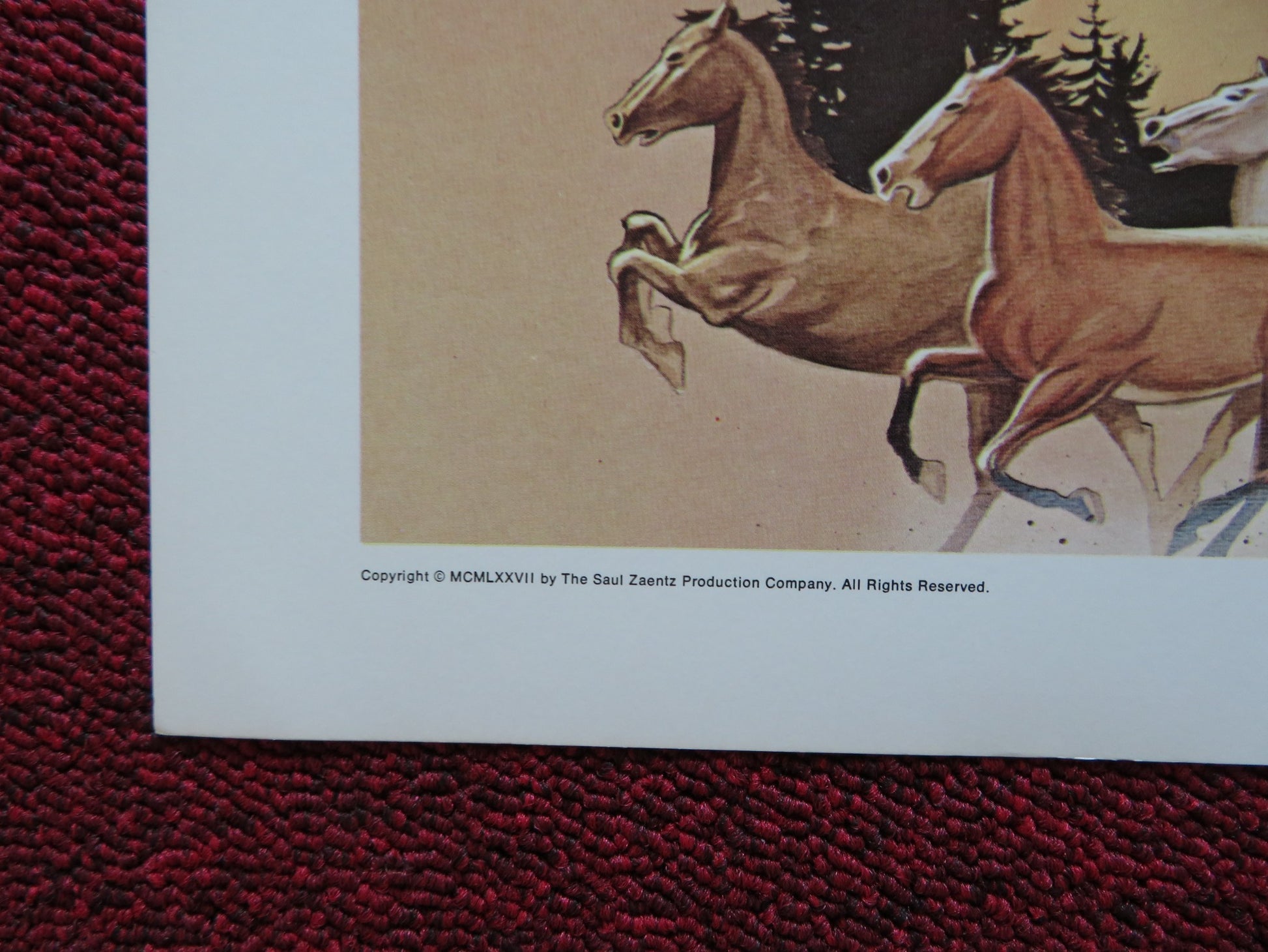 THREE WARRIORS US HALF SHEET (22"x 28") POSTER CHARLES WHITE-EAGLE R. QUAID 1977 - Rendezvous Cinema