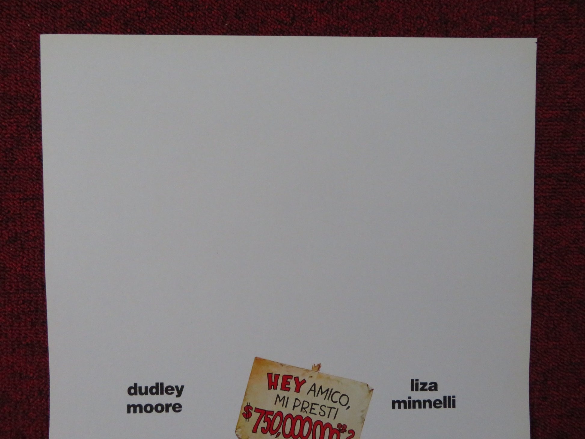 ARTHUR 2: ON THE ROCKS ITALIAN LOCANDINA POSTER DUDLEY MOORE LIZA MINNELLI 1988 - Rendezvous Cinema