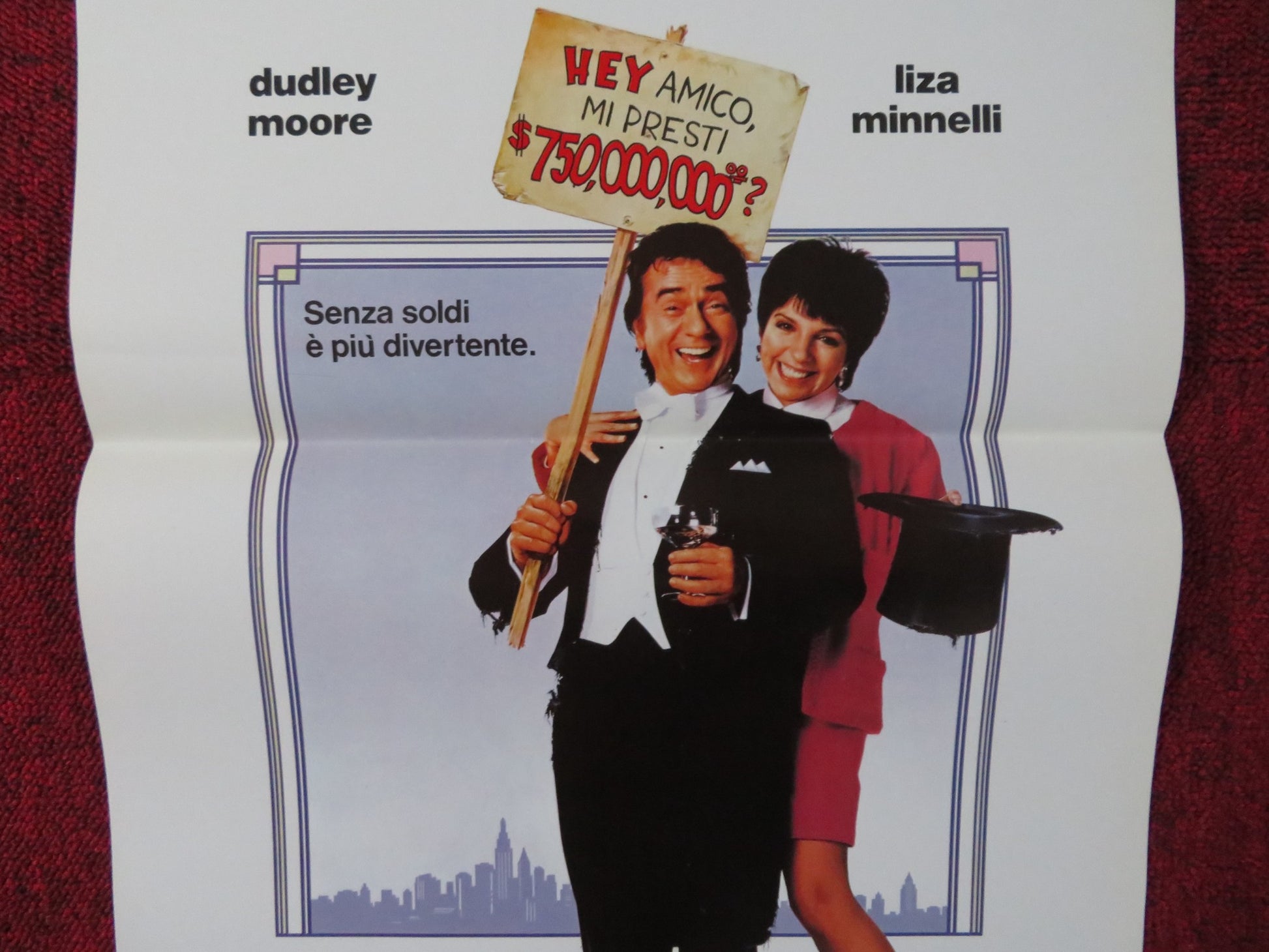 ARTHUR 2: ON THE ROCKS ITALIAN LOCANDINA POSTER DUDLEY MOORE LIZA MINNELLI 1988 - Rendezvous Cinema