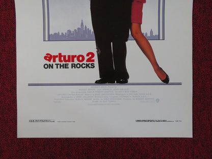 ARTHUR 2: ON THE ROCKS ITALIAN LOCANDINA POSTER DUDLEY MOORE LIZA MINNELLI 1988 - Rendezvous Cinema