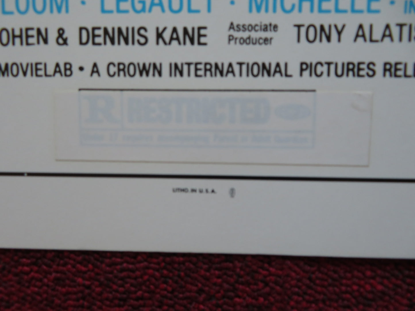 FRENCH QUARTER US HALF SHEET (22"x 28") POSTER VIRGINIA MAYO BRUCE DAVISON 1978 - Rendezvous Cinema