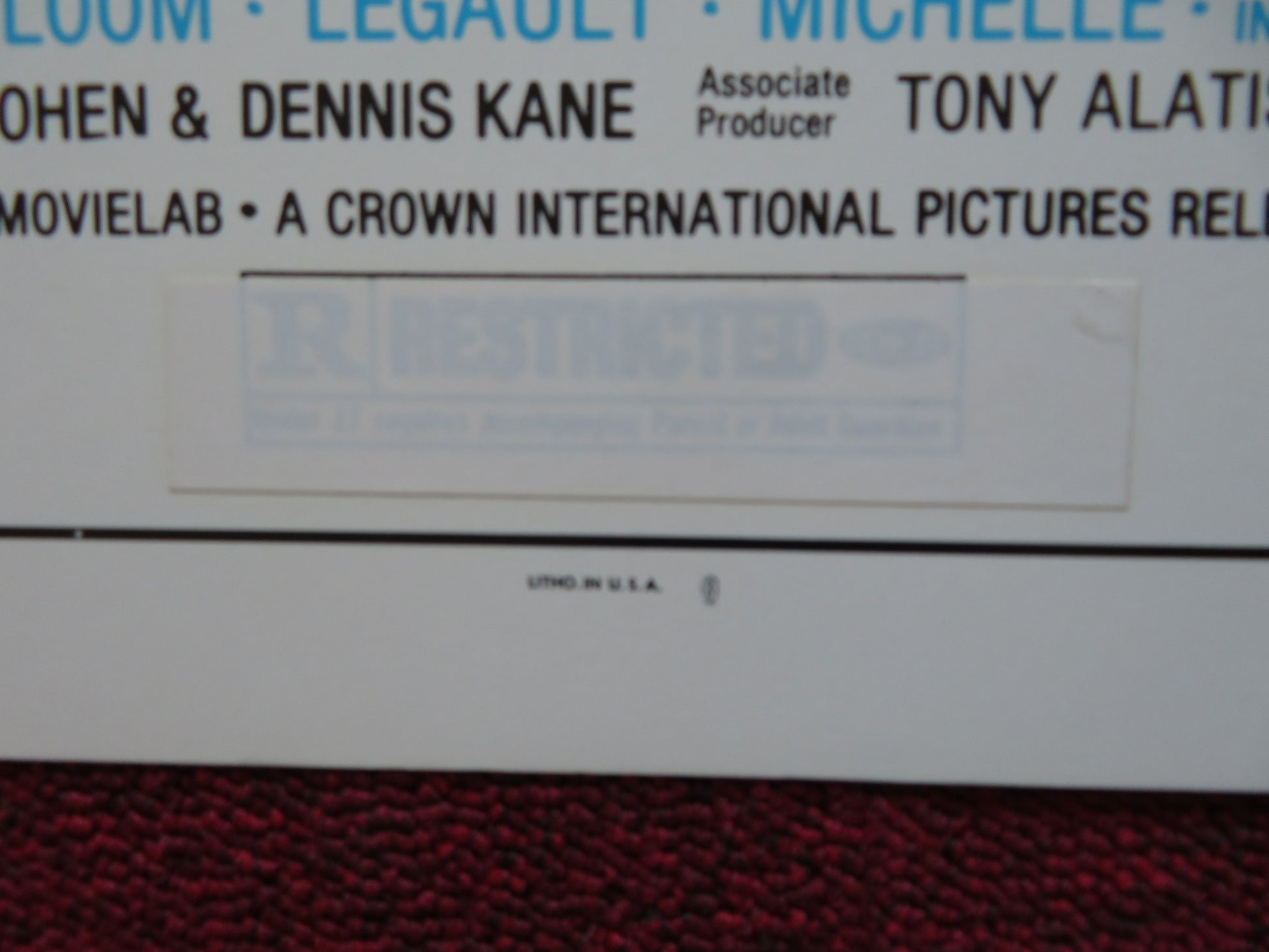 FRENCH QUARTER US HALF SHEET (22"x 28") POSTER VIRGINIA MAYO BRUCE DAVISON 1978 - Rendezvous Cinema