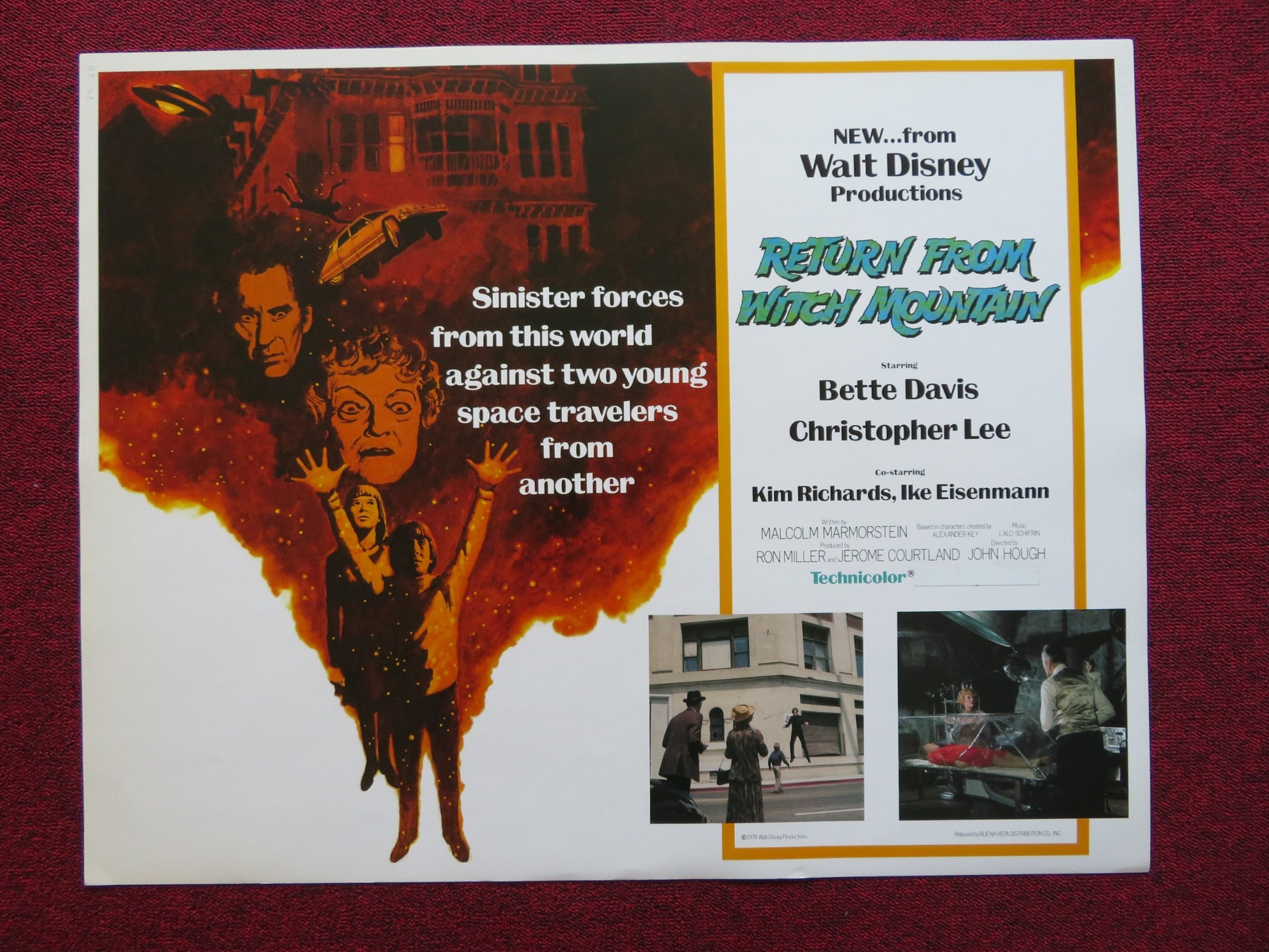 RETURN FROM WITCH MOUNTAIN US HALF SHEET (22"x 28") POSTER DISNEY B.DAVIS 1978 - Rendezvous Cinema