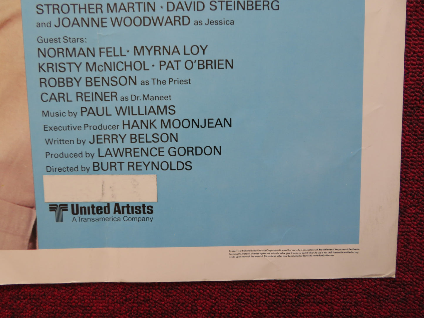 THE END US HALF SHEET (22"x 28") POSTER BURT REYNOLDS DOM DELUISE 1978 - Rendezvous Cinema