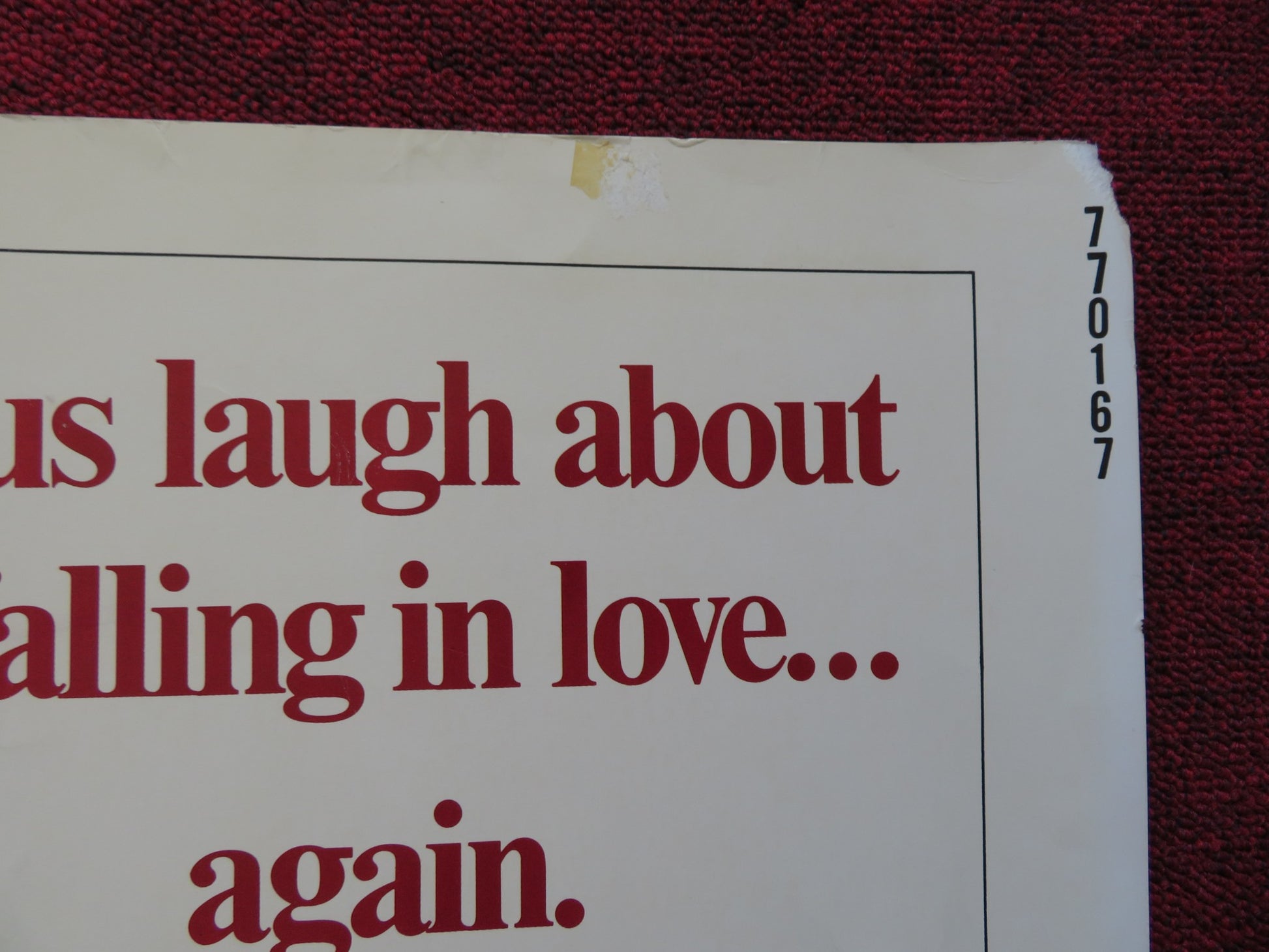THE GOODBYE GIRL US HALF SHEET (22"x 28") POSTER RICHARD DREYFUSS M. MASON 1977 - Rendezvous Cinema