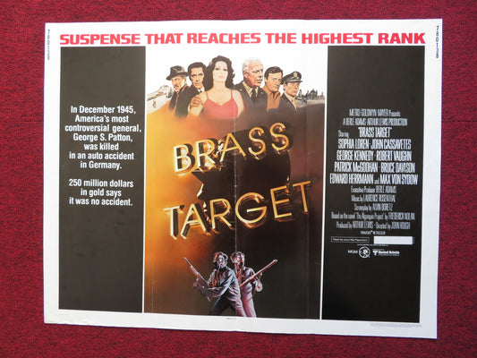 BRASS TARGET US HALF SHEET (22"x 28") POSTER SOPHIA LOREN GEORGE KENNEDY 1978 - Rendezvous Cinema