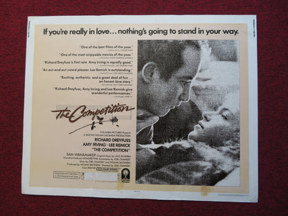THE COMPETITION US HALF SHEET (22"x 28") POSTER RICHARD DREYFUSS AMY IRVING 1980 - Rendezvous Cinema