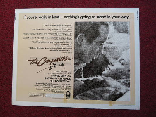THE COMPETITION US HALF SHEET (22"x 28") POSTER RICHARD DREYFUSS AMY IRVING 1980 - Rendezvous Cinema