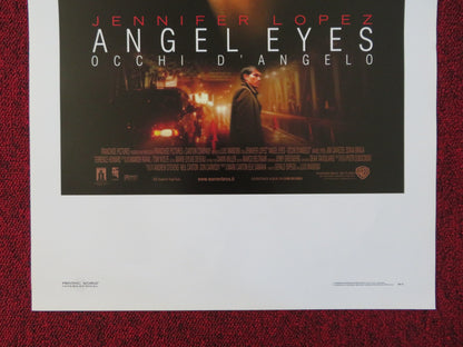 ANGEL EYES ITALIAN LOCANDINA POSTER JENNIFER LOPEZ JIM CAVIEZIEL 2001 - Rendezvous Cinema