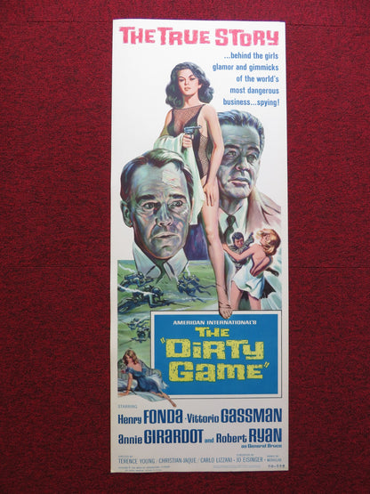THE DIRTY GAME / The secret agents US INSERT (14"x 36") POSTER HENRY FONDA 1966 - Rendezvous Cinema