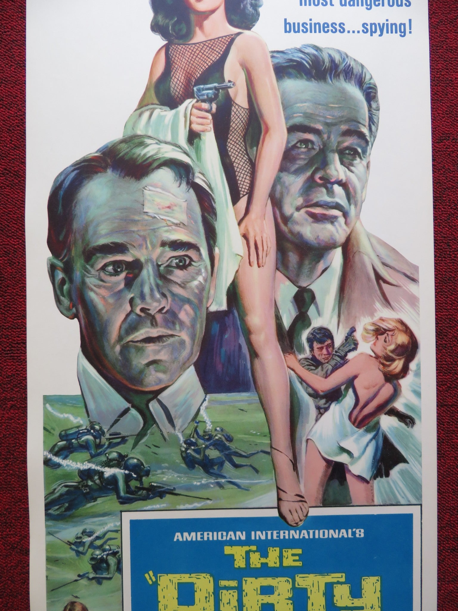 THE DIRTY GAME / The secret agents US INSERT (14"x 36") POSTER HENRY FONDA 1966 - Rendezvous Cinema