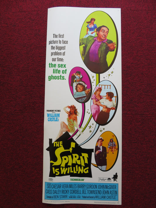 THE SPIRIT IS WILLING US INSERT (14"x 36") POSTER SID CAESAR VERA MILES 1966 - Rendezvous Cinema