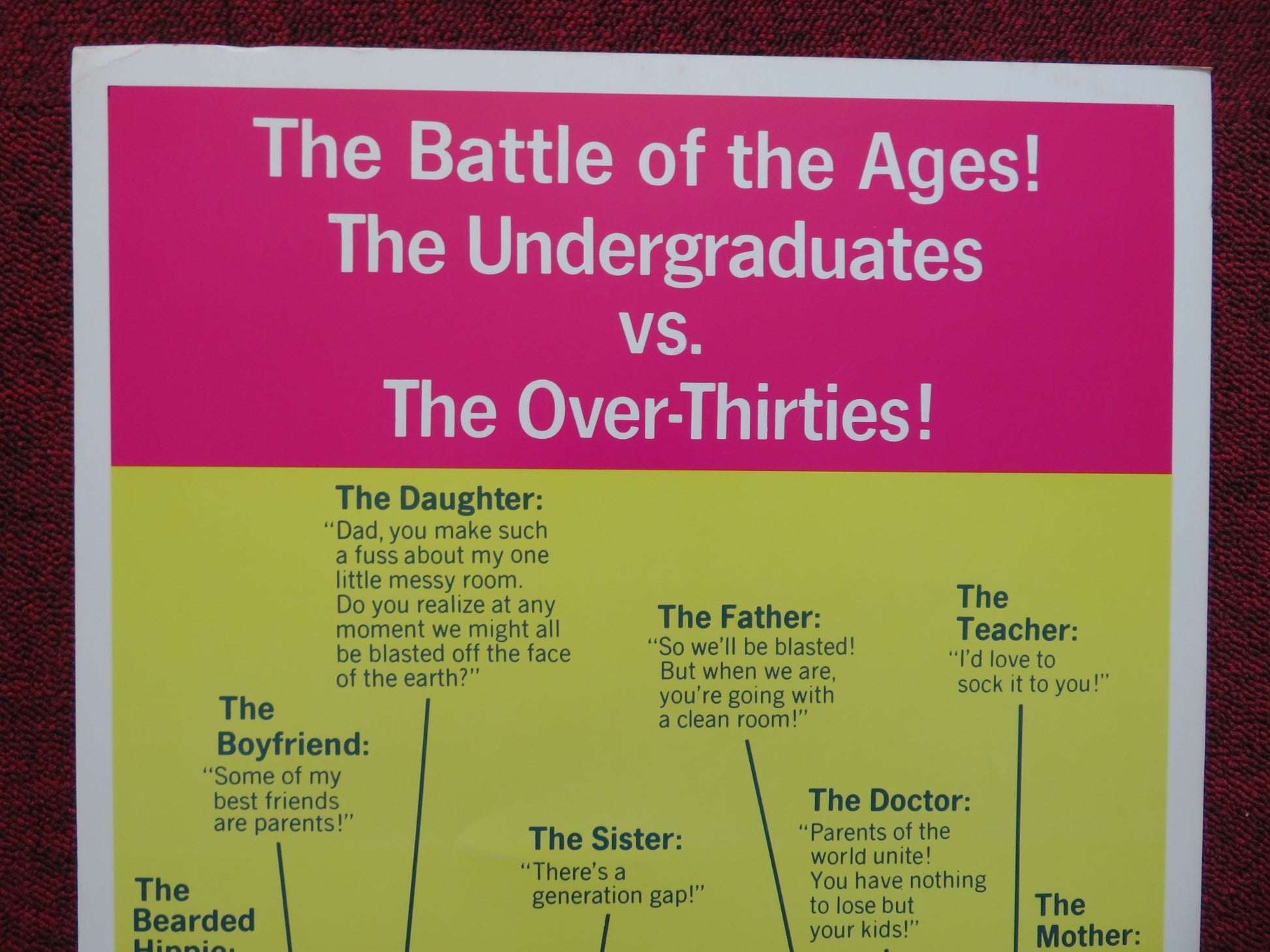 THE IMPOSSIBLE YEARS US INSERT (14"x 36") POSTER DAVID NIVEN LOLA ALBRIGHT 1968 - Rendezvous Cinema