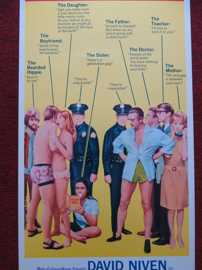 THE IMPOSSIBLE YEARS US INSERT (14"x 36") POSTER DAVID NIVEN LOLA ALBRIGHT 1968 - Rendezvous Cinema