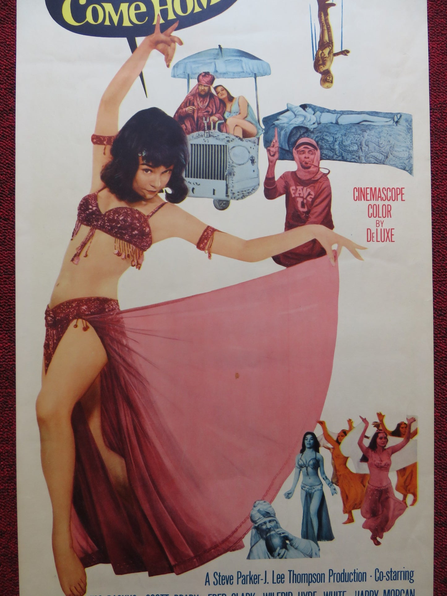JOHN GOLDFARB, PLEASE COME HOME US INSERT (14"x 36") POSTER SHIRLEY MACLAINE '64 - Rendezvous Cinema