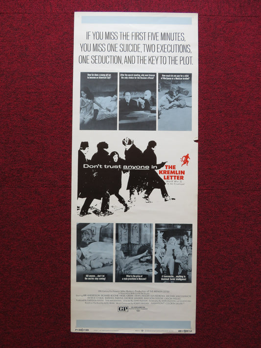 THE KREMLIN LETTER US INSERT (14"x 36") POSTER BIBI ANDERSSON RICHARD BOONE 1970 - Rendezvous Cinema