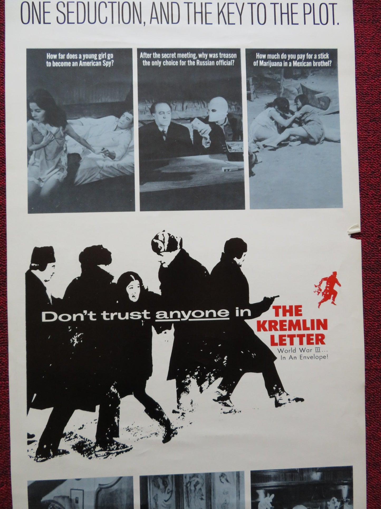 THE KREMLIN LETTER US INSERT (14"x 36") POSTER BIBI ANDERSSON RICHARD BOONE 1970 - Rendezvous Cinema